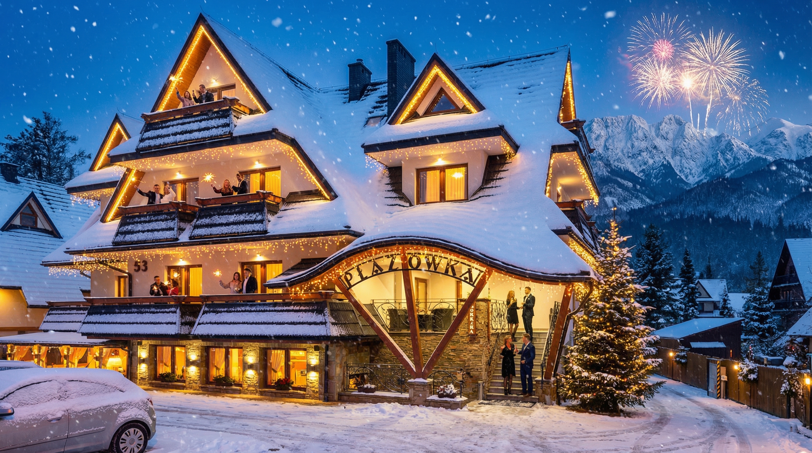 Sylwester w Willi Płazówka - Niezapomniany Nowy Rok w górach