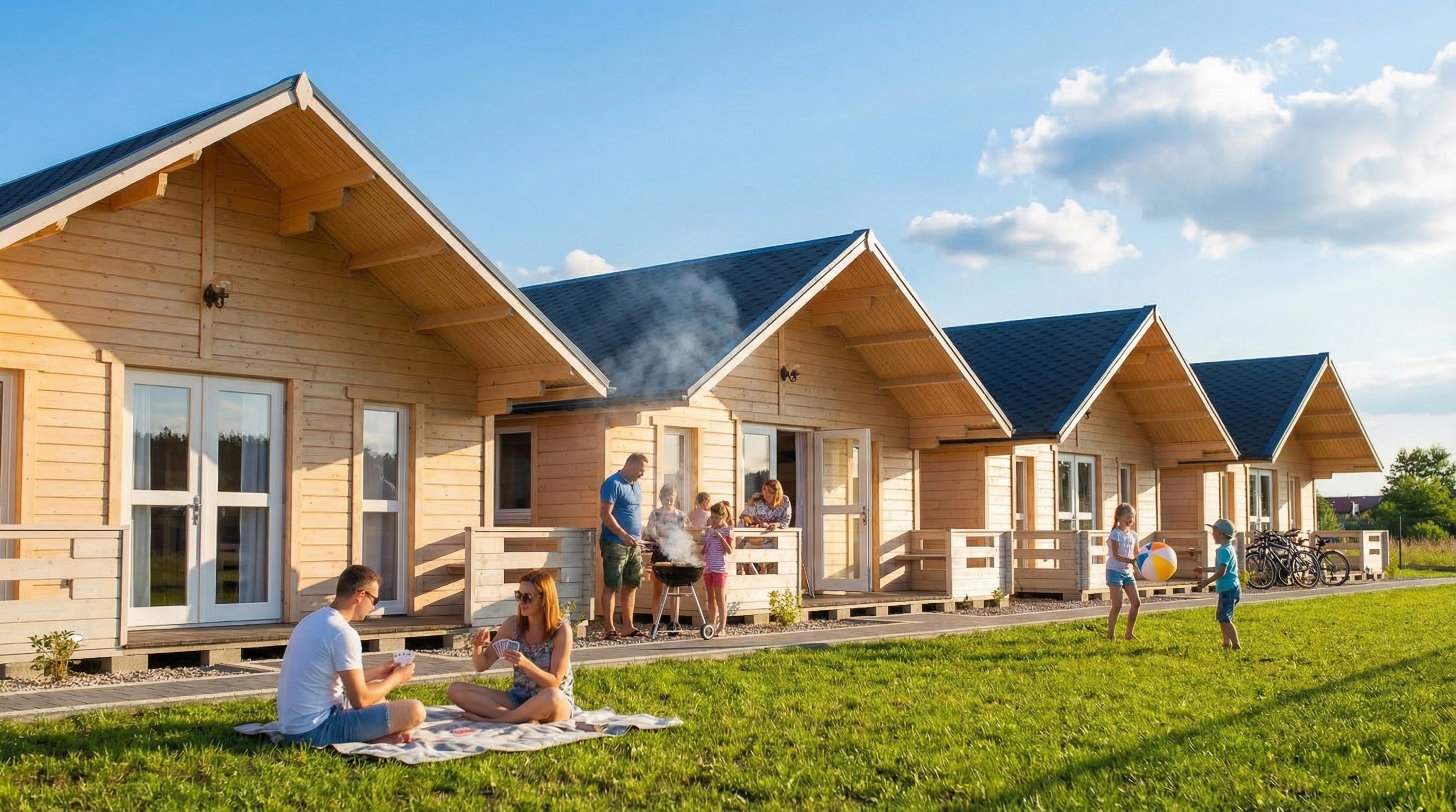 Ustka Jesienią i Zimą: Ogrzewane Domki Govinda dla Spokoju